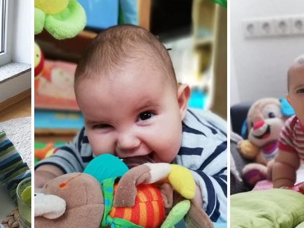Baby Fabrice pic collage Baby Fabrice pic collage