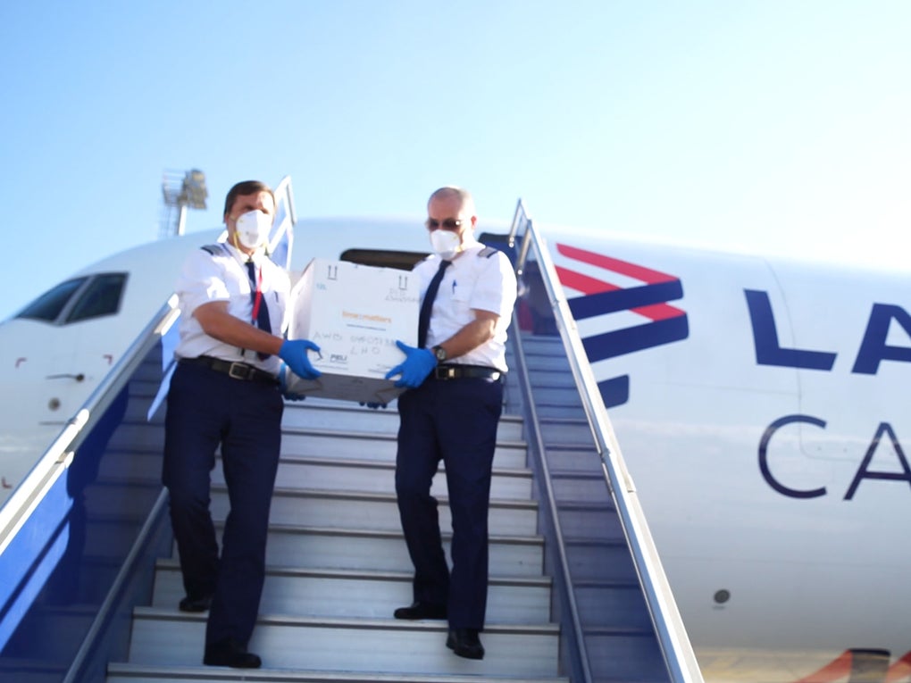 Stemcell transport with a plane Stemcell transport with a plane