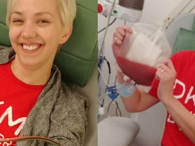 Corie at donation Corie at donation