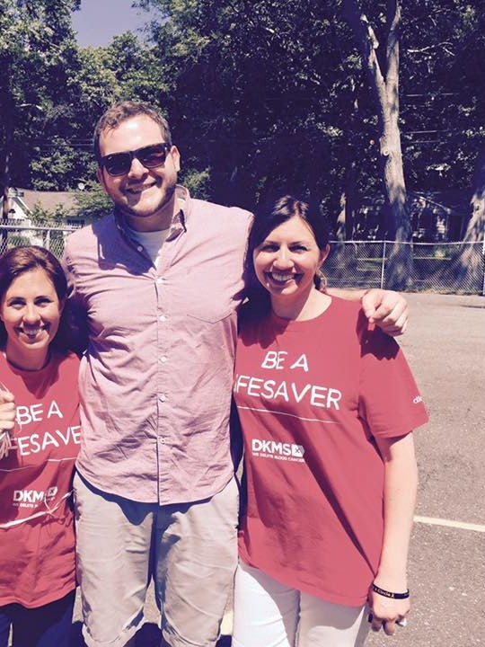 In my role as a donor recruiter for DKMS, I’m very often at events talking with potential new donors. I love it!