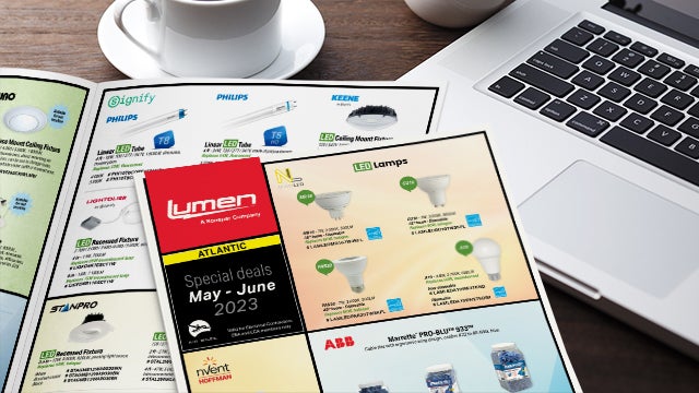 Lumen promotional flyer for the months of May and June 2023 