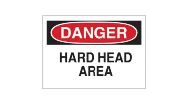 Brady safety danger sign 