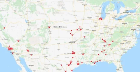 Speedy Cash store locations map