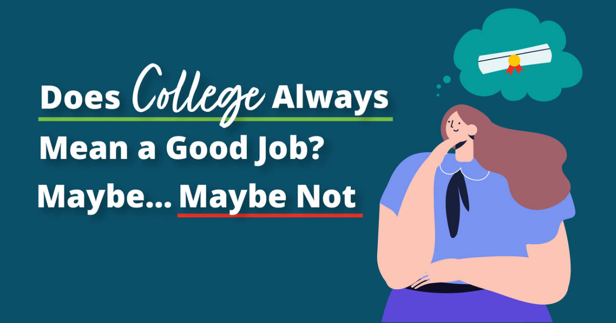 Employment Based Upon Education Getting a good job