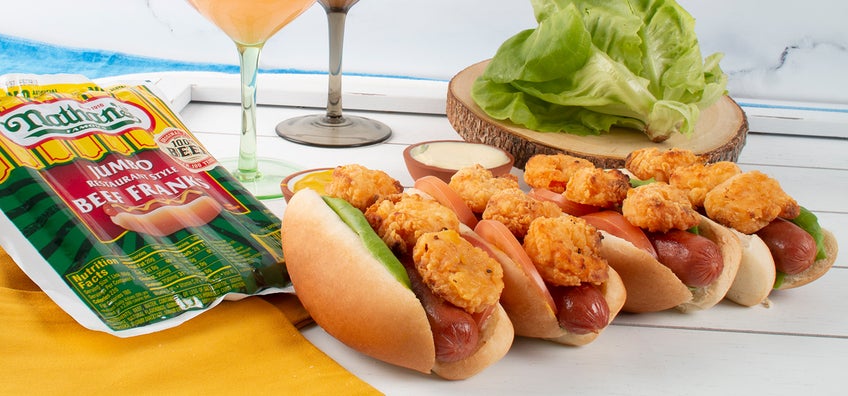 Surf ‘N Turf Hoagie Dog