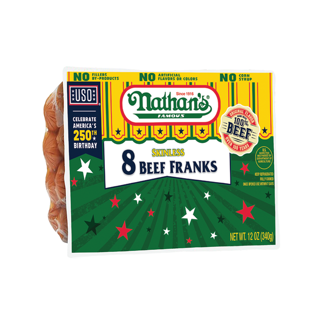 Skinless Beef Franks - 8 Pack