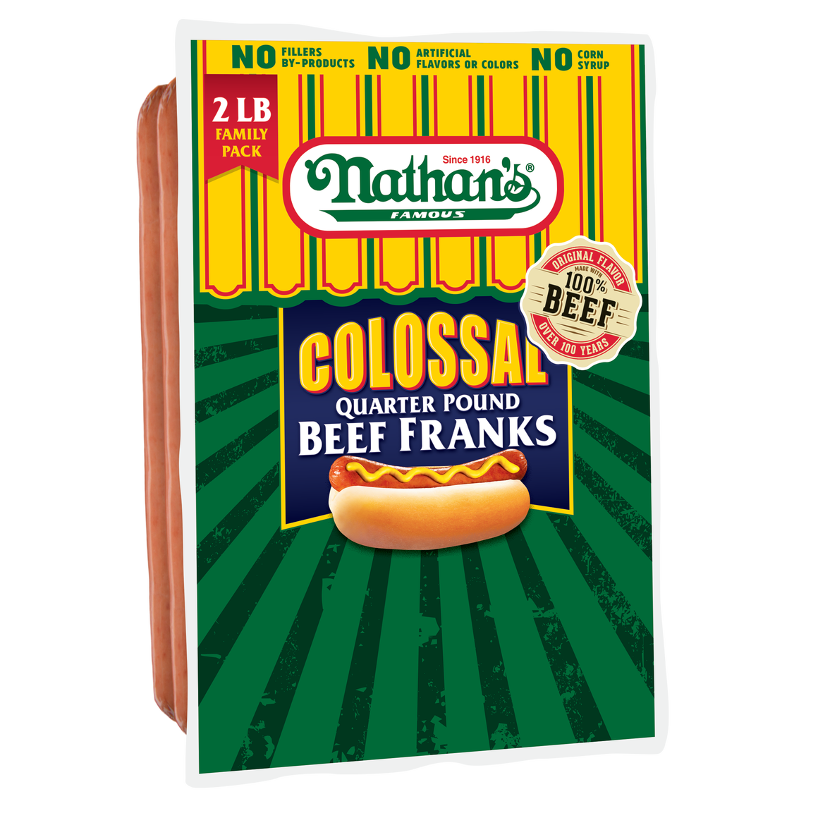 Colossal Quarter Pound Beef Franks - 8 pack