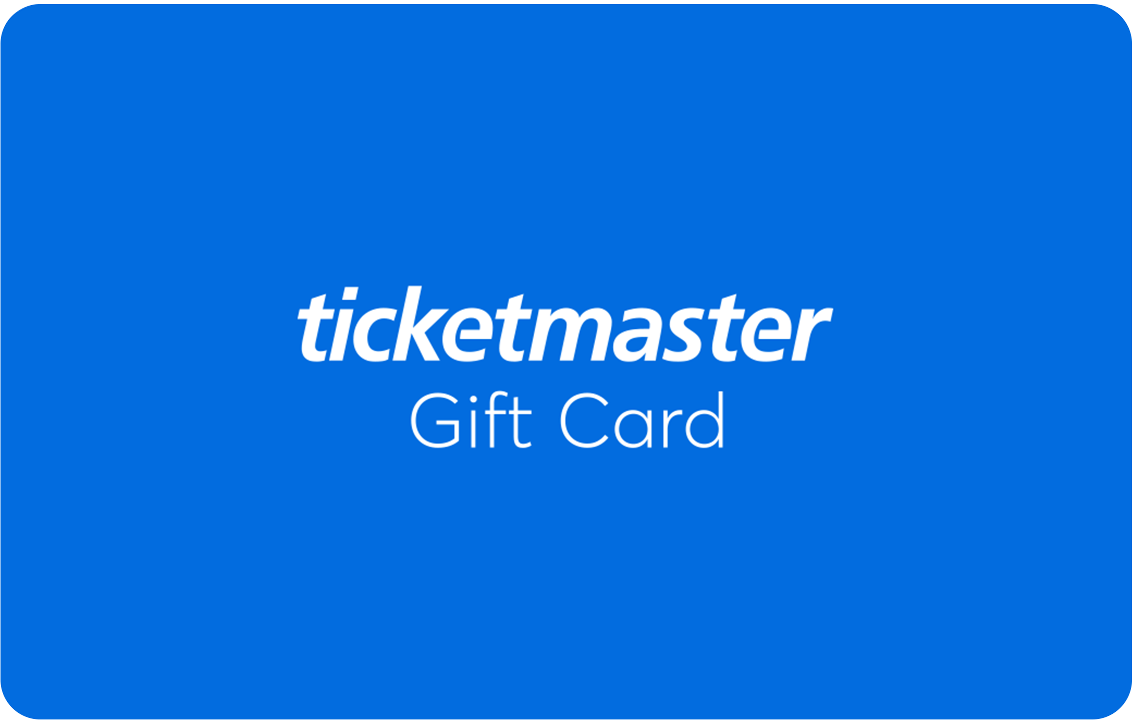 Ticketmaster eGift Card gift card image