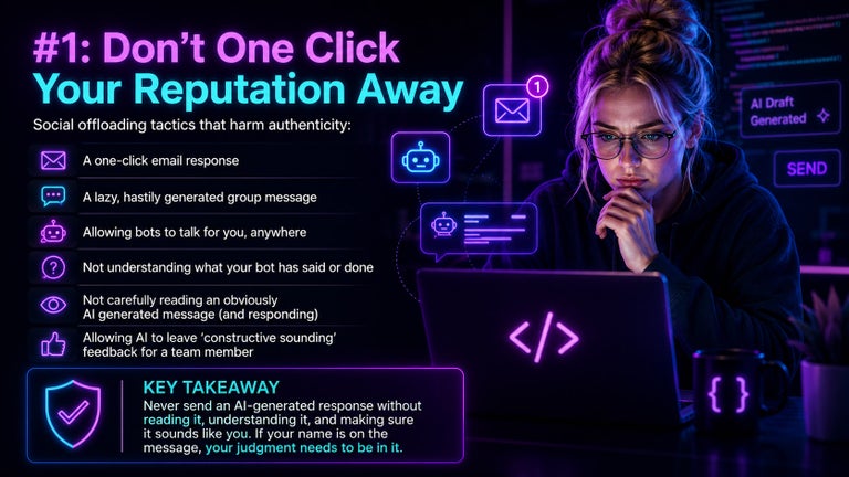 Social offloading one click mistakes.