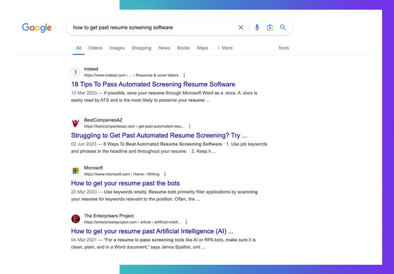 Google search result screenshot for 