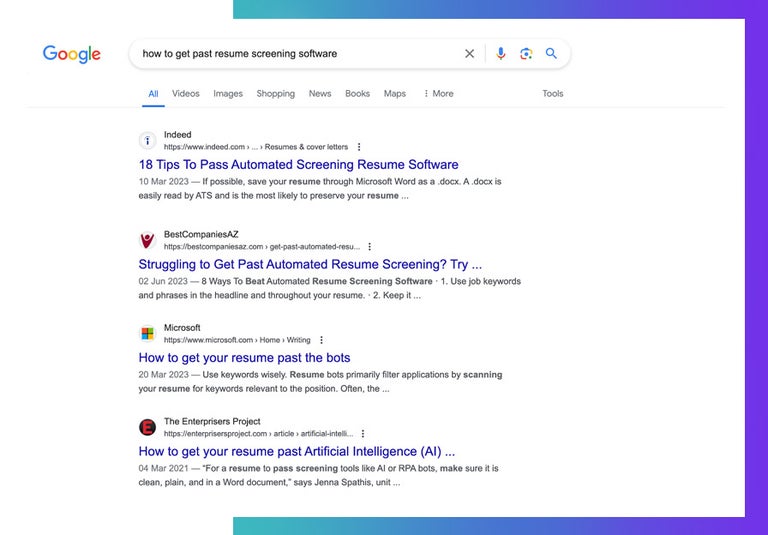 Google search result screenshot for
