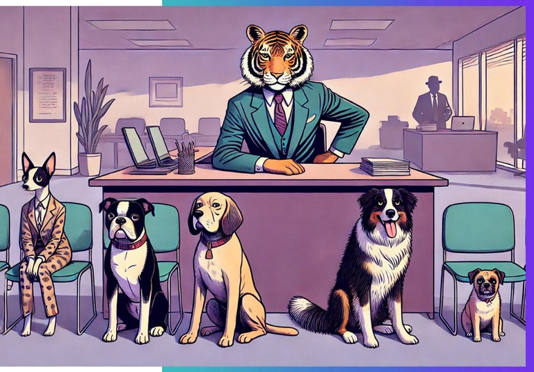 Employees are like loyal canines, while bosses are more pragmatic, like cats. 