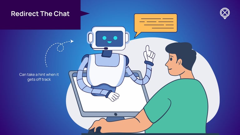 Ai chatbot redirect - ask it to talk about something else on Crossover. 