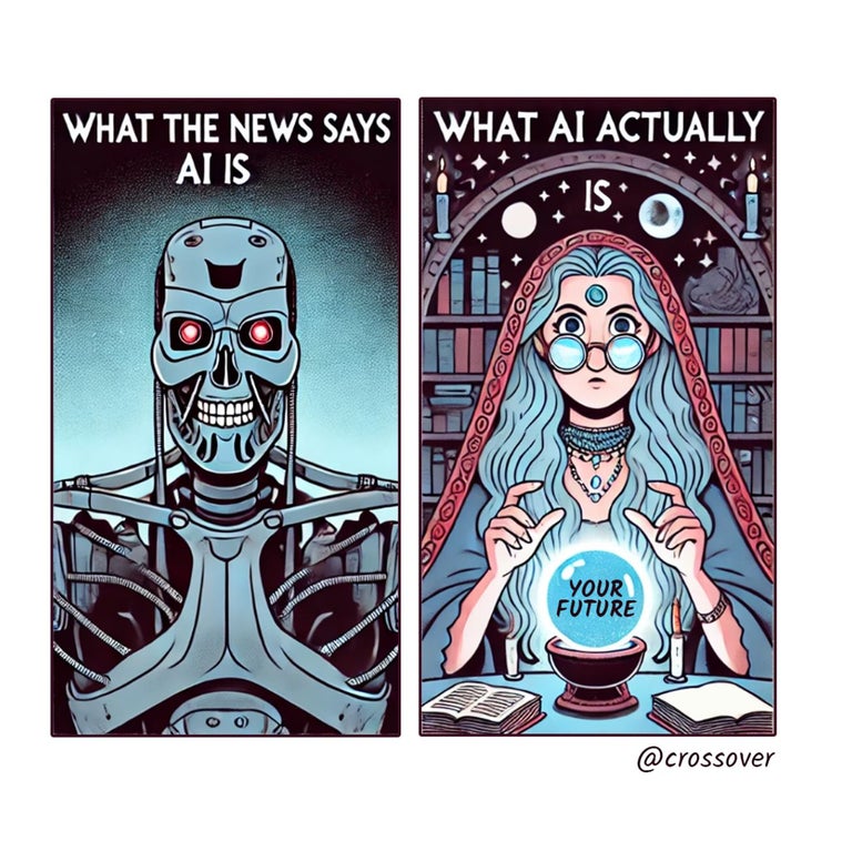 @crossover remote work comics and cartoons #43: AI future.