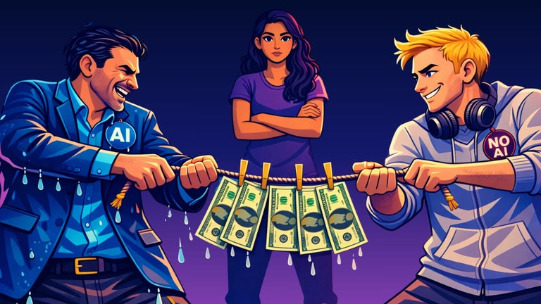 Pro AI and anti-AI debate.