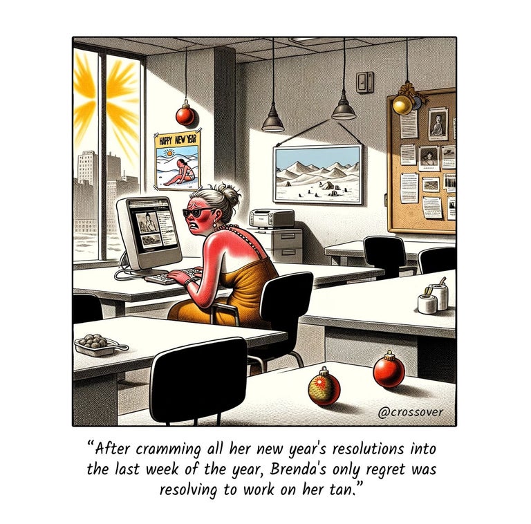 @crossover remote work comics and cartoons #12: Limited travel at the office. 