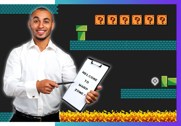 time to fill finding your warp zone graphic.