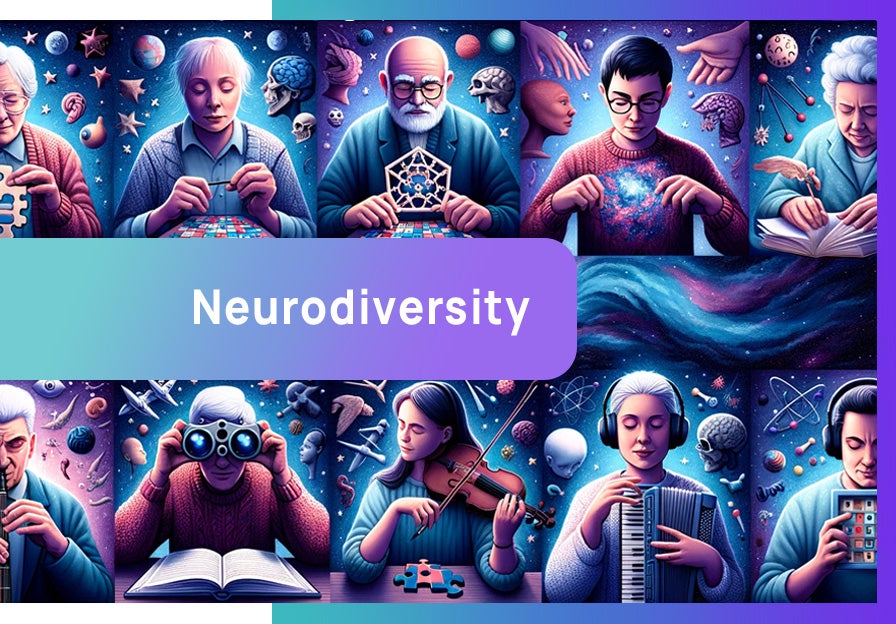 A series of people who are neurodivergent to show neurodiversity: DEI