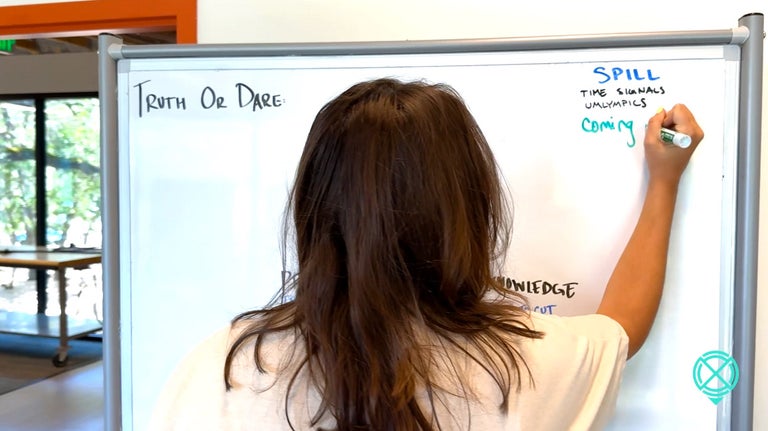 CeCe working as a lead guide at Alpha.