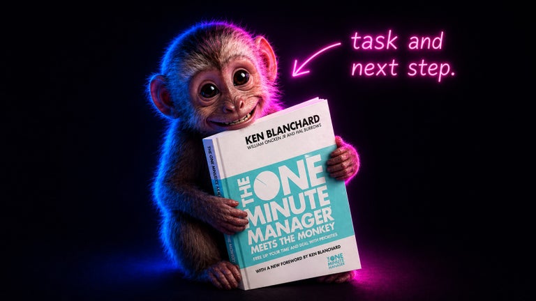 One minute manager meets the monkey book.