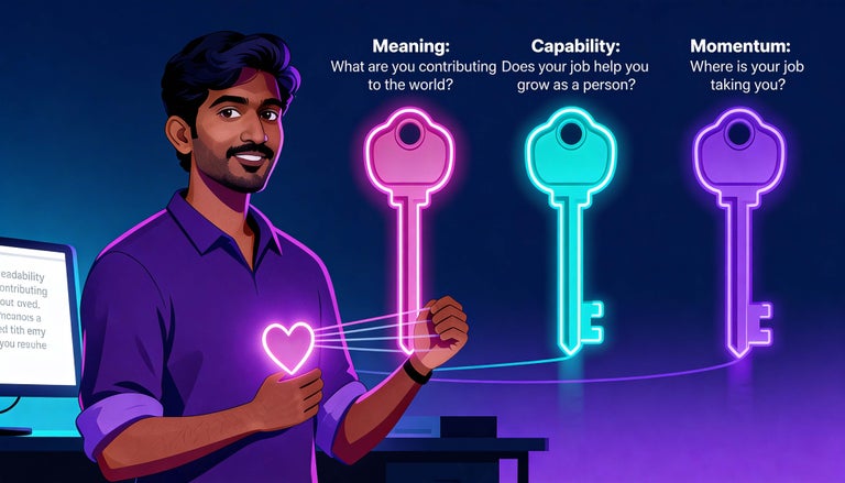 The three keys of loving your job using AI.