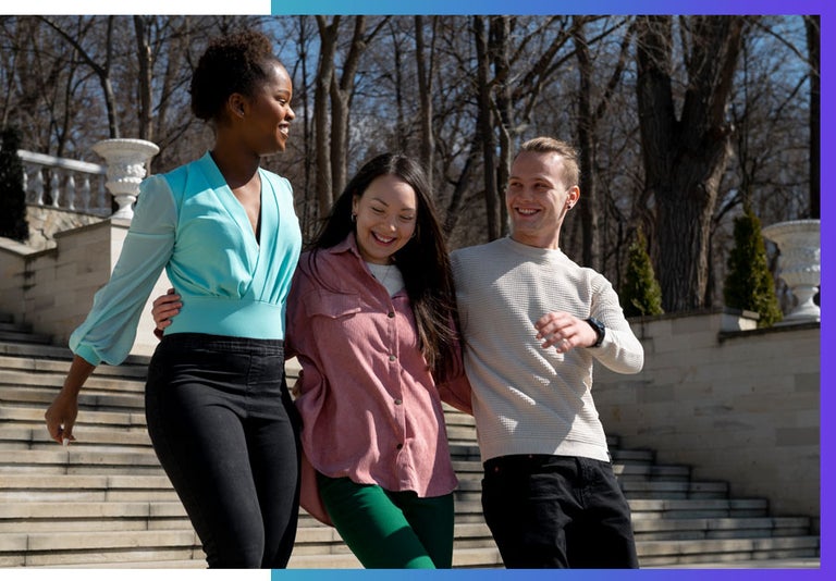 A group of tech high performers who avoid screens, out and about outside. 