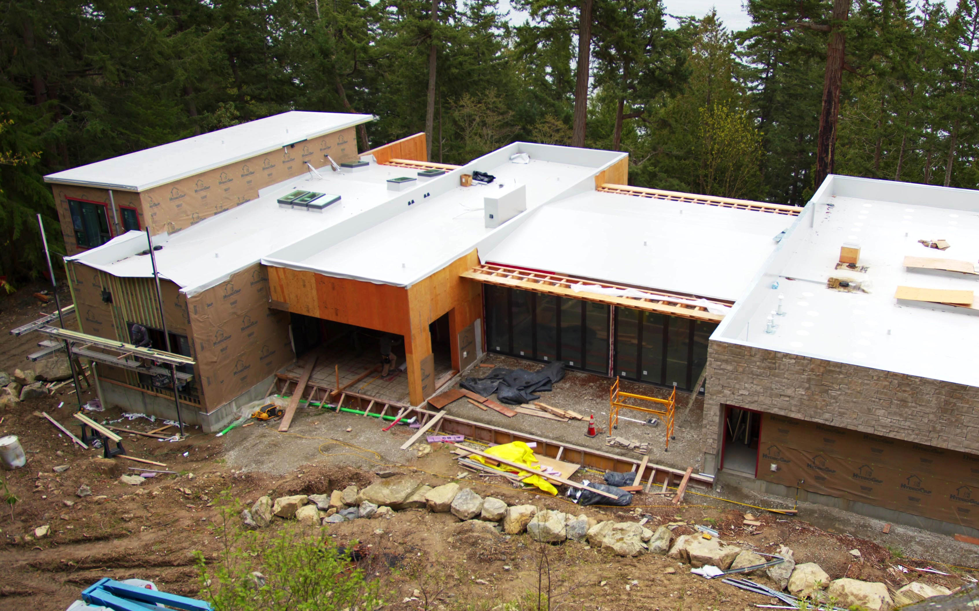Steve Brain's new house being built in Washington State. 