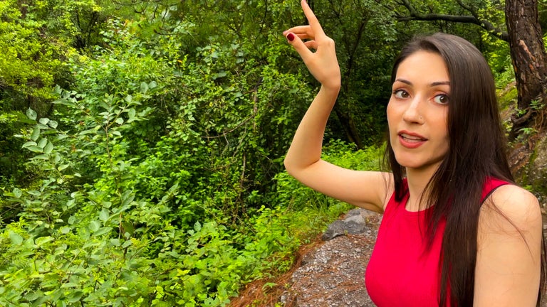 Aliza Saeed on a nature walk. 