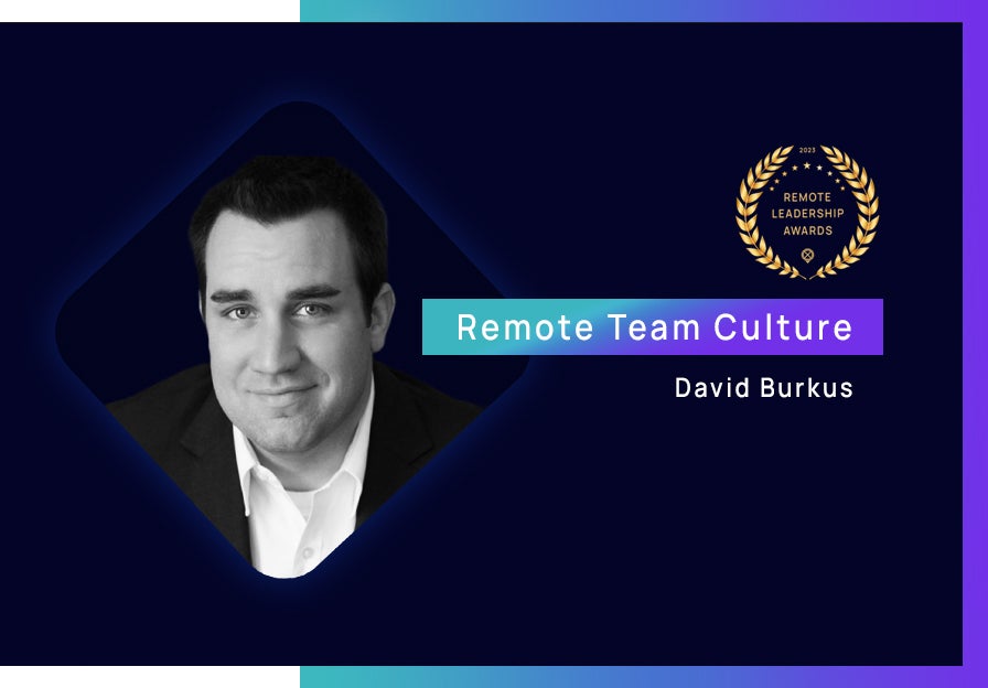 David Burkus: Crossover's 2023 Remote Work Leadership Awards