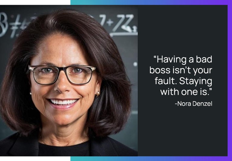 Nora Denzel quote. 