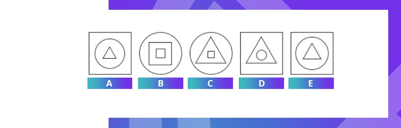 A sample ccat question for visual reasoning. 