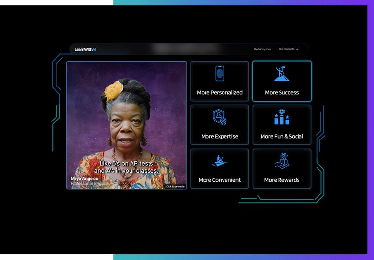 Maya Angelou on Learnwith.Ai.