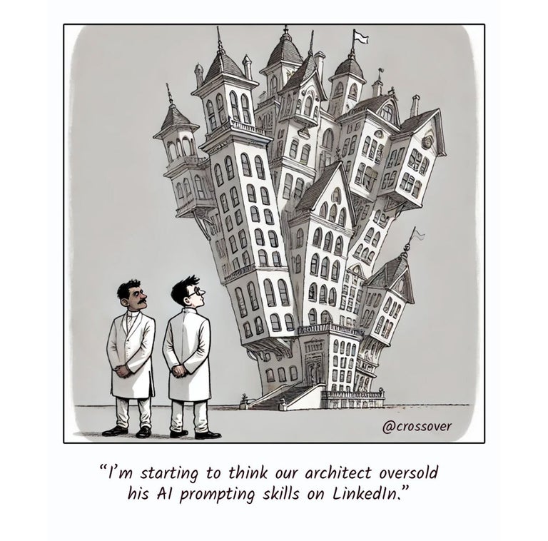 @crossover remote work comics and cartoons #41: Ai prompting. 