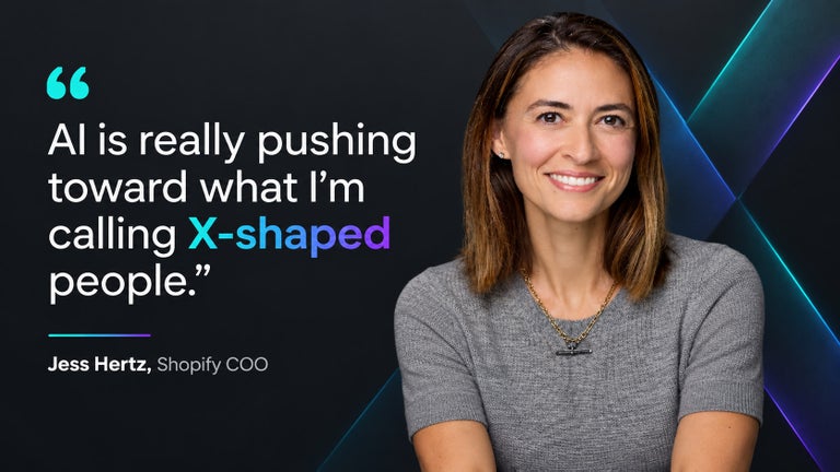 Shopify COO Jess Hertz on the X shaped professional. Quote 2026.
