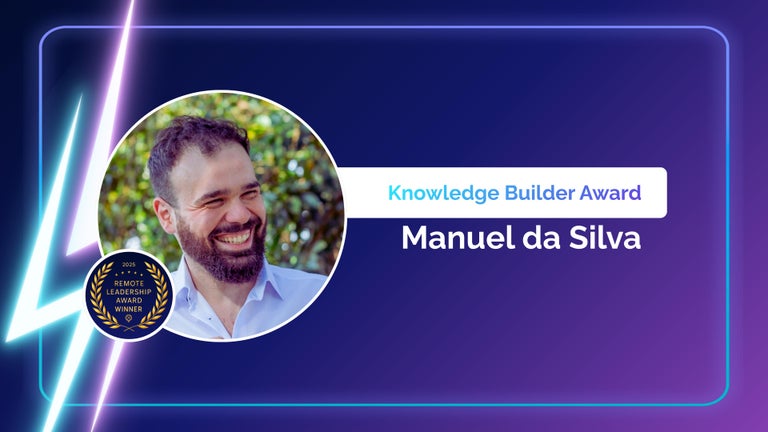 Knowledge builder of the year award Manuel da Silva
