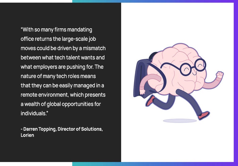 Darren Topping, Lorien quotes on RTO and top talent movement.