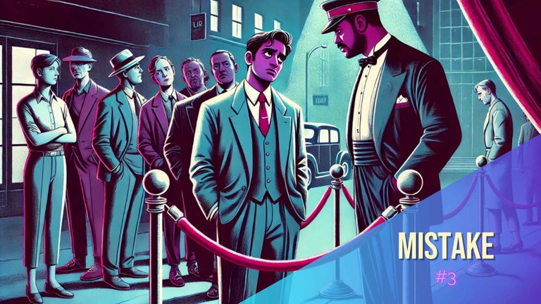 Mistake #3: Making Submission Blunders. A man is restricted from entering a club in the city.