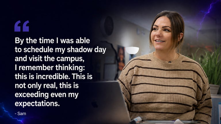 Sam DePalo, Edtech shadow day quote.