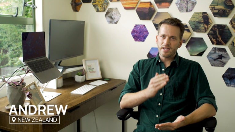 Remote leader Andrew from New Zealand, on Crossover.