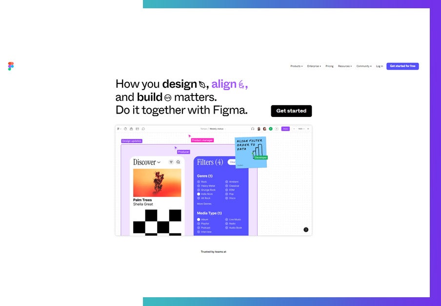 Figma is the best async tool for design collaboration for teams. 