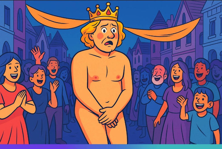 Emperors new clothes.