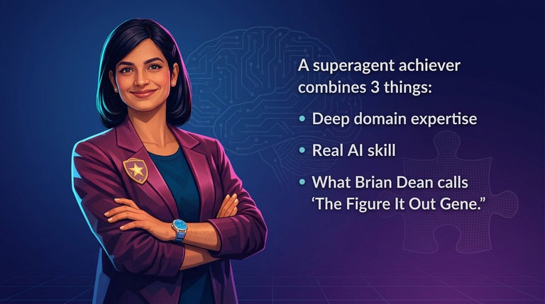 Superagent achiever has 3 things image.