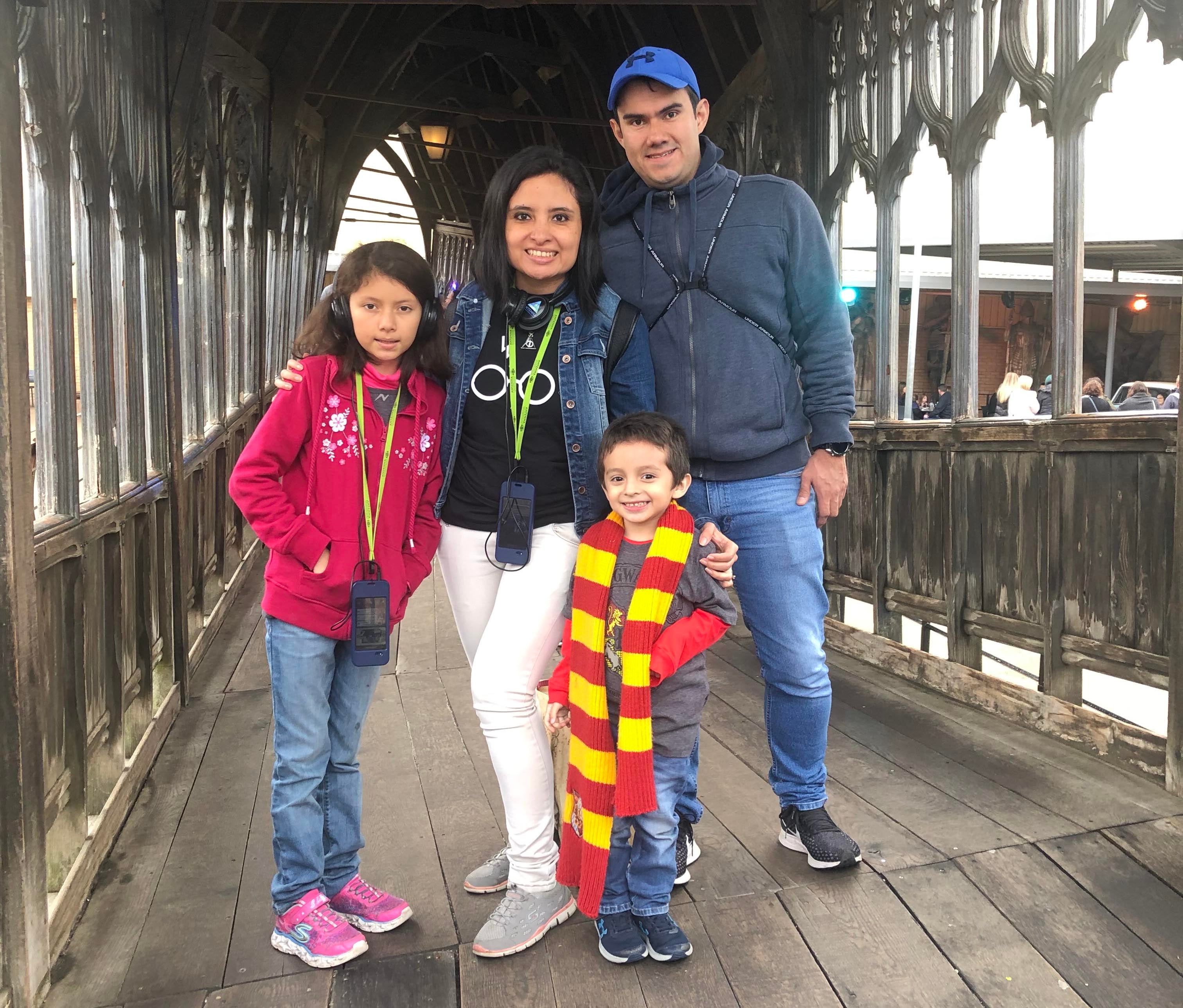 Ivina & Family on Bridge