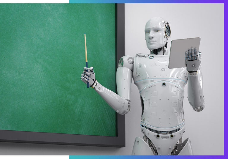AI tutor robot.