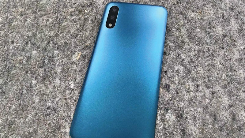 Metallic blue mobile phone case