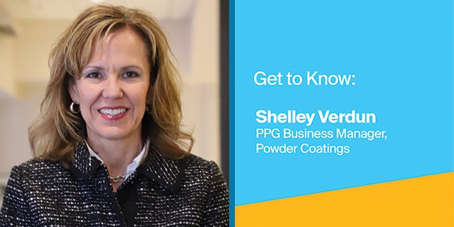 Get to know Shelley Verdun, PPG business manager, powder coatings