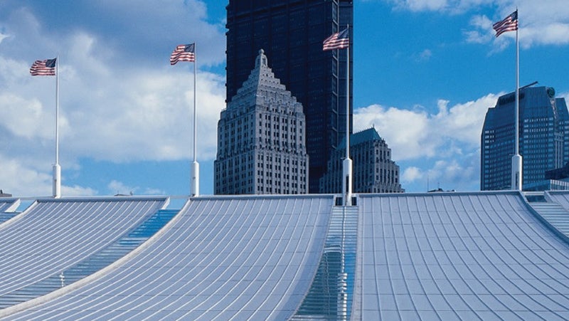 David L. Lawrence Convention Center's skylights and panels coated with PPG's Duranar coatings