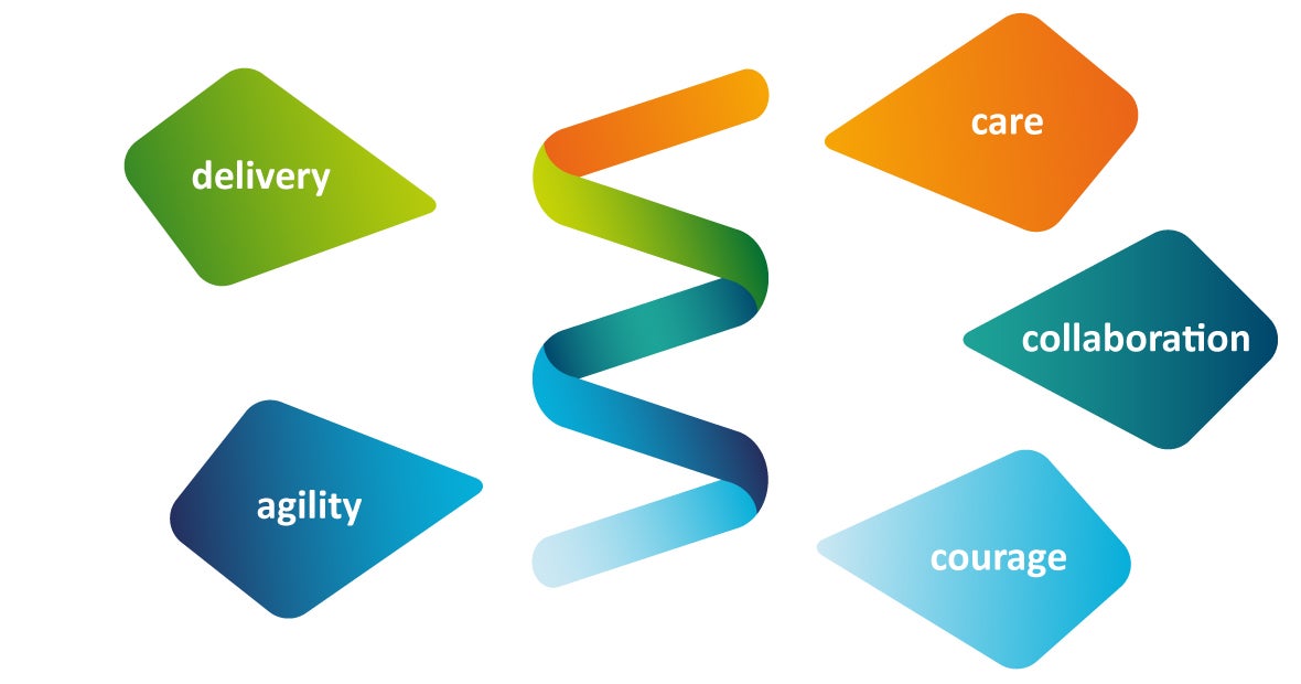 5 Core Bord Gais Energy Values Care Collaboration Agility Delivery Courage