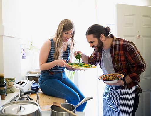 Couple in the kitchen
