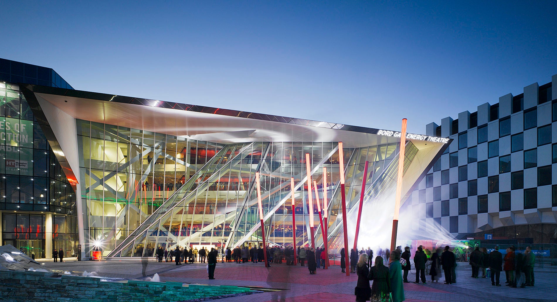 Bord Gáis Theatre at night